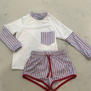 Bella Bliss matching swim shirt and shorts 3 NWOT